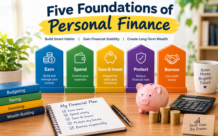 Five Foundations of Personal Finance for Building Long-Term Wealth