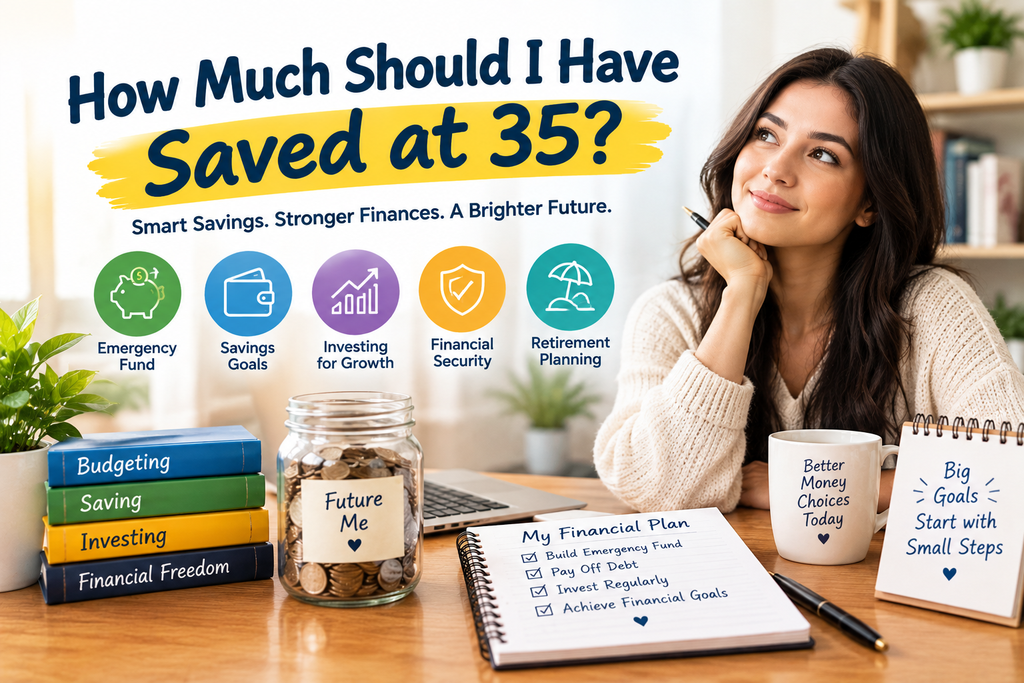 How much should I have saved at 35 with savings, investing, emergency fund, and retirement planning