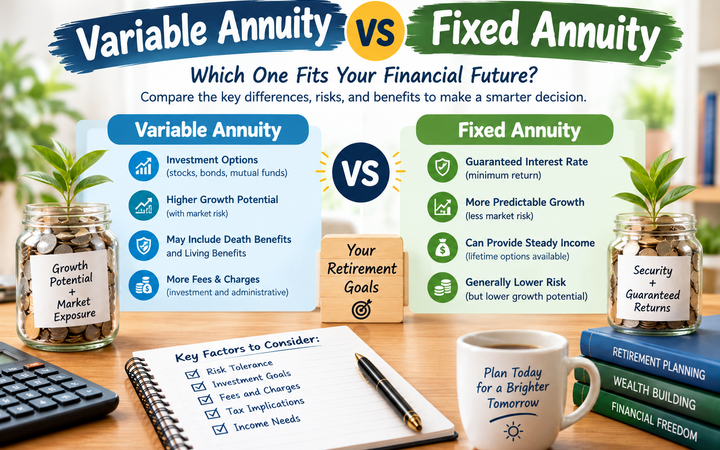 Variable Annuity vs Fixed Annuity