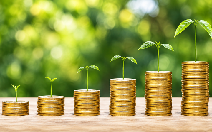How much should you have saved by 40 with growing stacks of coins and plants